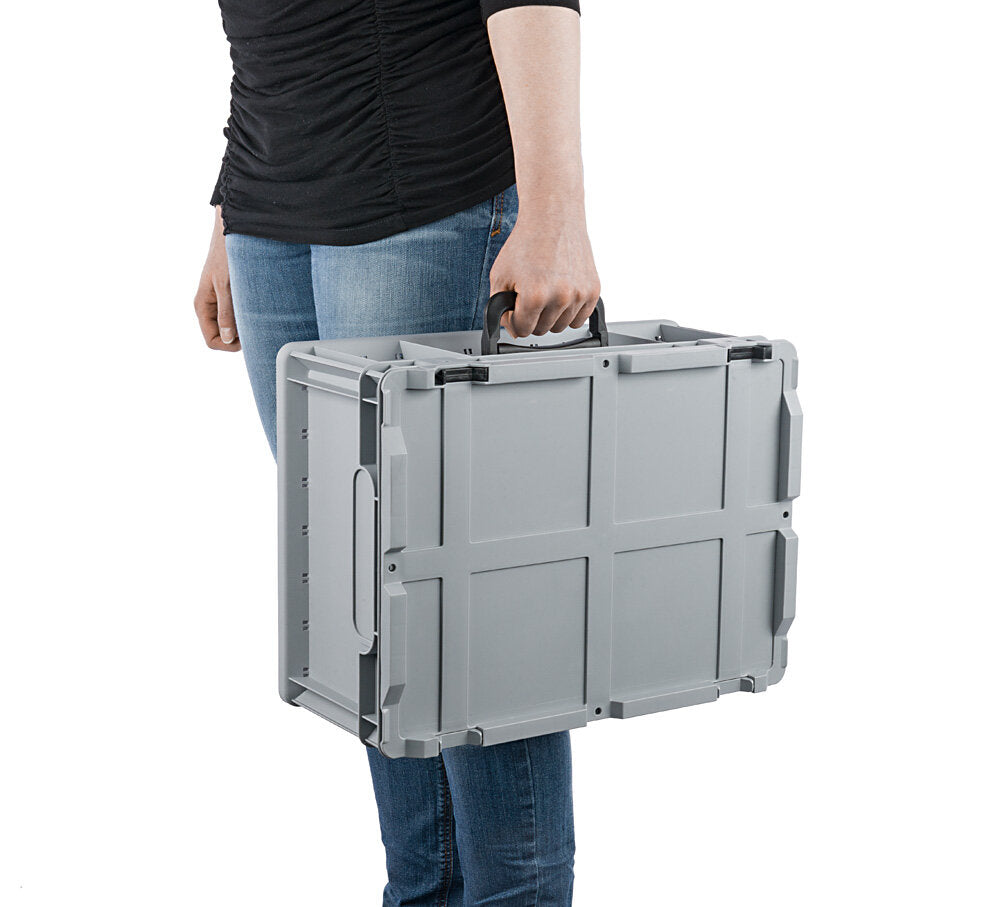 Eurobox NextGen Portable 600x400x335mm – Grau, Ansicht 4