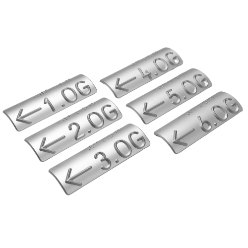 Taktiles Handlaufschild rund Aluminium silber, Seitenansicht mit Rundung für Handlauf 40 mm