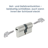 ABUS A93 Doppelzylinder – Profilzylinder der A-Serie mit Not- und Gefahrenfunktion