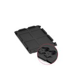 Eurobox Scharnierdeckel mit Schaumstoff Anthrazit 600x400 mm – Verschlüsse schwarz