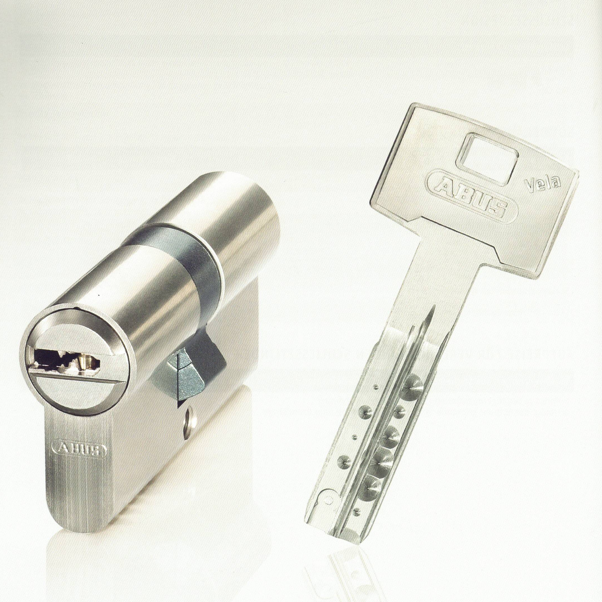 ABUS Vela 2000 Zylinder und Wendeschlüssel (Beispielbild Doppelzylinder)