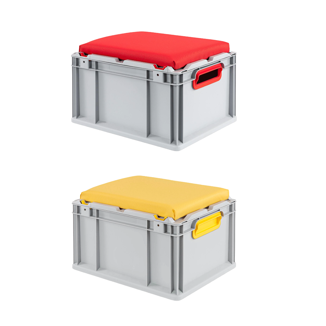 Euroboxen Nextgen Seat mit Sitzkissen 400x300x365mm – Kersten Sicherheitstechnik