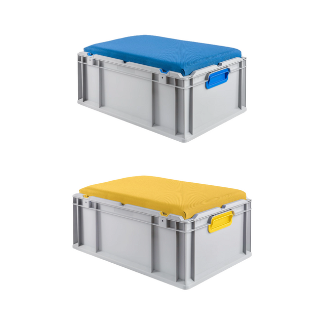 Euroboxen Nextgen Seat mit Sitzkissen 600x400x365mm – Kersten Sicherheitstechnik