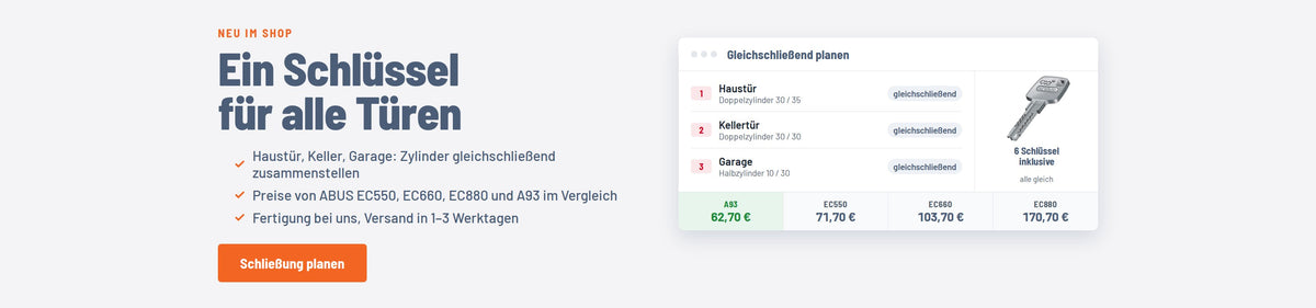 Gleichschließend planen – ein Schlüssel für alle Türen