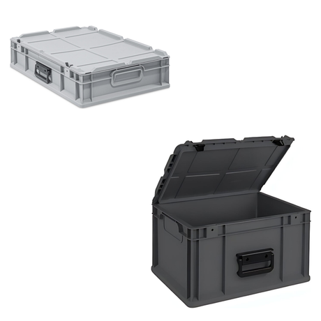 Eurobox NextGen Portable 600x400x135mm – Grau und Anthrazit