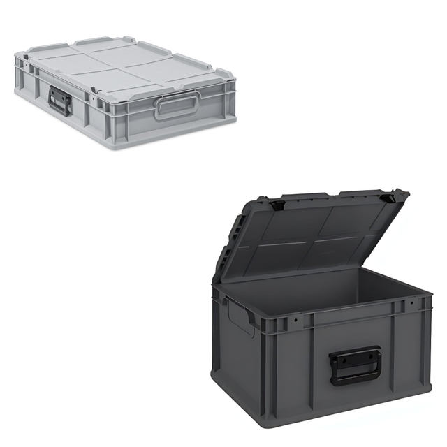 Eurobox NextGen Portable 600x400x135mm – Grau und Anthrazit